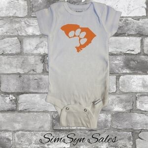 Clemson Tigers Unisex Baby Onesie Onepiece Bodysuit 0-3 Months New